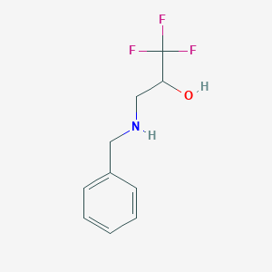 molecular formula C10H12F3NO B2523638 3-(Benzylamino)-1,1,1-trifluoropropan-2-ol CAS No. 178218-36-5