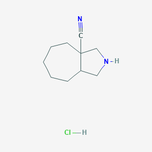Octahydrocyclohepta[c]pyrrole-3a(1H)-carbonitrile hydrochloride