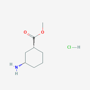 molecular formula C14H26N2O4 B2523687 (1R,3S)-Methyl 3-aminocyclohexanecarboxylate hydrochloride CAS No. 87360-22-3