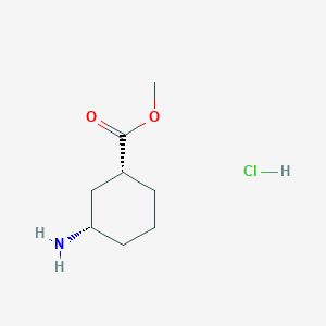 molecular formula C14H26N2O4 B2523687 (1R,3S)-盐酸甲基3-氨基环己烷甲酸酯 CAS No. 87360-22-3