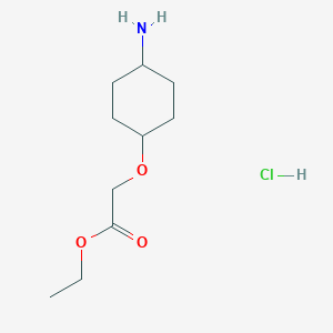 Ethyl 2-[(4-aminocyclohexyl)oxy]acetate hydrochloride