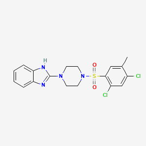 2-(4-((2,4-dichloro-5-methylphenyl)sulfonyl)piperazin-1-yl)-1H-benzo[d]imidazole