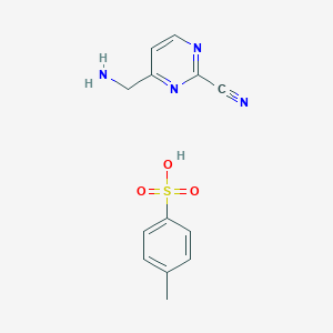 4-(Aminomethyl)pyrimidine-2-carbonitrile;4-methylbenzenesulfonic acid