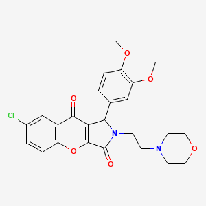 7-Chloro-1-(3,4-dimethoxyphenyl)-2-(2-morpholinoethyl)-1,2-dihydrochromeno[2,3-c]pyrrole-3,9-dione