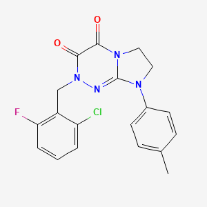 2-(2-chloro-6-fluorobenzyl)-8-(p-tolyl)-7,8-dihydroimidazo[2,1-c][1,2,4]triazine-3,4(2H,6H)-dione