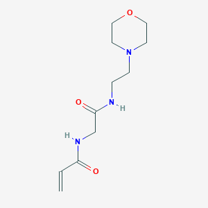 molecular formula C11H19N3O3 B2523728 N-[2-(2-Morpholin-4-ylethylamino)-2-oxoethyl]prop-2-enamide CAS No. 2128701-08-4