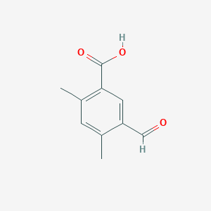 molecular formula C10H10O3 B2523731 5-Formyl-2,4-dimethylbenzoic acid CAS No. 1379174-31-8