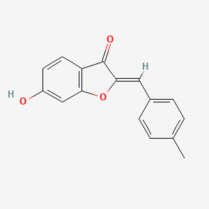 molecular formula C16H12O3 B2523742 (2Z)-6-hydroxy-2-(4-methylbenzylidene)-1-benzofuran-3(2H)-one CAS No. 1234351-94-0