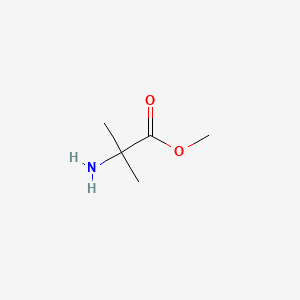 molecular formula C5H11NO2 B2523744 Methyl 2-amino-2-methylpropanoate CAS No. 13257-67-5; 15028-41-8