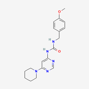 1-(4-Methoxybenzyl)-3-(6-(piperidin-1-yl)pyrimidin-4-yl)urea