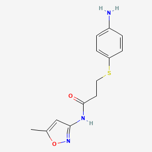 3-[(4-Aminophenyl)thio]-N-(5-methylisoxazol-3-yl)-propanamide