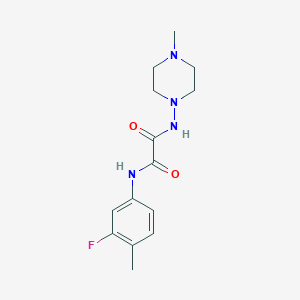 molecular formula C14H19FN4O2 B2523763 N1-(3-fluoro-4-methylphenyl)-N2-(4-methylpiperazin-1-yl)oxalamide CAS No. 920160-75-4