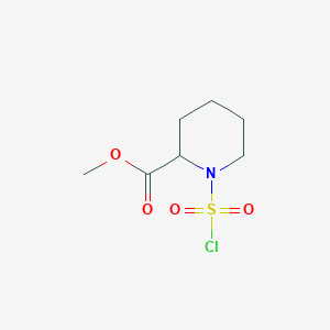 molecular formula C7H12ClNO4S B2523765 1-(氯磺酰基)哌啶-2-甲酸甲酯 CAS No. 1218185-19-3