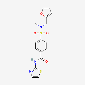 4-(N-(furan-2-ylmethyl)-N-methylsulfamoyl)-N-(thiazol-2-yl)benzamide