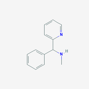 molecular formula C13H14N2 B2523780 メチル[フェニル(ピリジン-2-イル)メチル]アミン CAS No. 4372-44-5