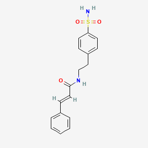 (2E)-3-phenyl-N-[2-(4-sulfamoylphenyl)ethyl]prop-2-enamide