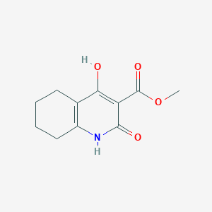 molecular formula C11H13NO4 B2523814 Methyl 4-hydroxy-2-oxo-1,2,5,6,7,8-hexahydroquinoline-3-carboxylate CAS No. 150057-08-2