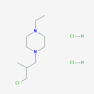 molecular formula C10H23Cl3N2 B2523819 1-(3-Chloro-2-methylpropyl)-4-ethylpiperazine;dihydrochloride CAS No. 103645-61-0
