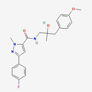 3-(4-fluorophenyl)-N-(2-hydroxy-3-(4-methoxyphenyl)-2-methylpropyl)-1-methyl-1H-pyrazole-5-carboxamide