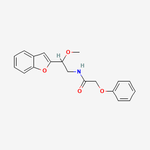 molecular formula C19H19NO4 B2523838 N-(2-(benzofuran-2-yl)-2-methoxyethyl)-2-phenoxyacetamide CAS No. 2034205-31-5
