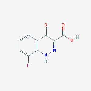 molecular formula C9H5FN2O3 B2523845 8-Fluoro-4-hydroxy-cinnoline-3-carboxylic acid CAS No. 1994-12-3