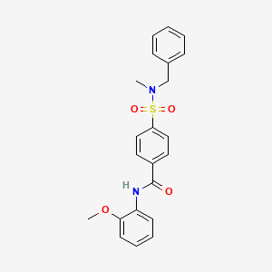 molecular formula C22H22N2O4S B2523847 4-[ベンジル(メチル)スルファモイル]-N-(2-メトキシフェニル)ベンズアミド CAS No. 683791-85-7