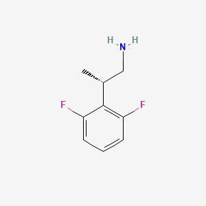 molecular formula C9H11F2N B2523849 (2S)-2-(2,6-Difluorophenyl)propan-1-amine CAS No. 2248176-15-8