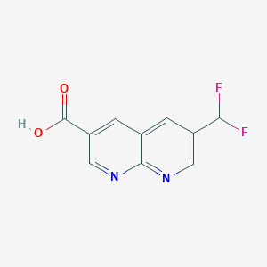 molecular formula C10H6F2N2O2 B2523870 6-(Difluoromethyl)-1,8-naphthyridine-3-carboxylic acid CAS No. 2248285-24-5
