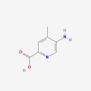 molecular formula C7H8N2O2 B2523888 5-氨基-4-甲基吡啶甲酸 CAS No. 1378502-79-4