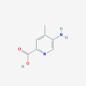 molecular formula C7H8N2O2 B2523888 Acide 5-amino-4-méthylpicolinique CAS No. 1378502-79-4