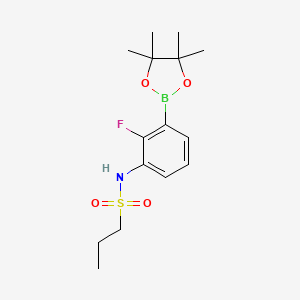 N-(2-fluoro-3-(4,4,5,5-tetramethyl-1,3,2-dioxaborolan-2-yl)phenyl)propane-1-sulfonamide