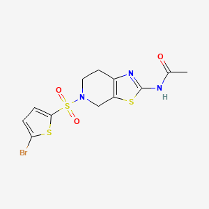 N-(5-((5-bromothiophen-2-yl)sulfonyl)-4,5,6,7-tetrahydrothiazolo[5,4-c]pyridin-2-yl)acetamide