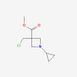 Methyl 3-(chloromethyl)-1-cyclopropylazetidine-3-carboxylate
