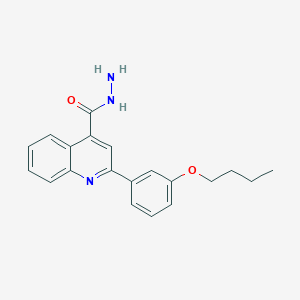 molecular formula C20H21N3O2 B2523928 2-(3-Butoxyphenyl)quinoline-4-carbohydrazide CAS No. 524932-95-4