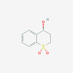 molecular formula C9H10O3S B2523930 (R)-4-羟基硫代色满 1,1-二氧化物 CAS No. 1308650-41-0
