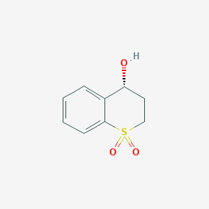 molecular formula C9H10O3S B2523930 (R)-4-Hidroxi-tio-cromano 1,1-dióxido CAS No. 1308650-41-0