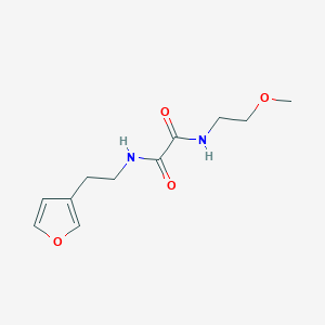 molecular formula C11H16N2O4 B2523964 N1-(2-(furan-3-yl)ethyl)-N2-(2-methoxyethyl)oxalamide CAS No. 1428379-95-6
