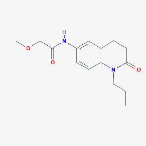 2-methoxy-N-(2-oxo-1-propyl-1,2,3,4-tetrahydroquinolin-6-yl)acetamide