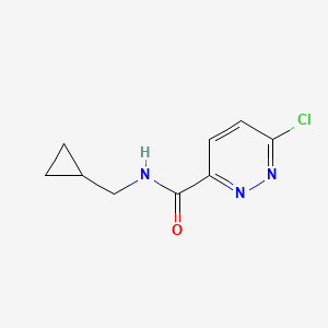 molecular formula C9H10ClN3O B2523977 6-Chloro-pyridazine-3-carboxylic acid cyclopropylmethyl-amide CAS No. 840490-79-1
