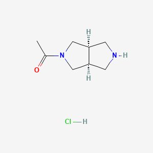 molecular formula C8H15ClN2O B2523990 1-((3aR,6aS)-Hexahydropyrrolo[3,4-c]pyrrol-2(1H)-yl)ethan-1-one hydrochloride CAS No. 2126144-11-2