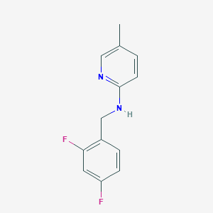 molecular formula C13H12F2N2 B2523996 N-[(2,4-difluorophenyl)methyl]-5-methylpyridin-2-amine CAS No. 1275684-44-0