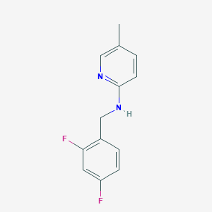 molecular formula C13H12F2N2 B2523996 N-[(2,4-difluorofenil)metil]-5-metilpiridin-2-amina CAS No. 1275684-44-0