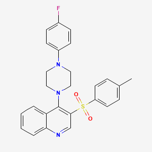 molecular formula C26H24FN3O2S B2523999 4-(4-(4-Fluorophenyl)piperazin-1-yl)-3-tosylquinoline CAS No. 866848-49-9