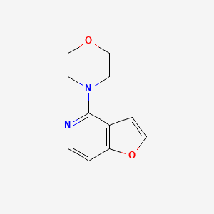 molecular formula C11H12N2O2 B2524007 Furo[3,2-c]pyridine, 4-(4-morpholinyl)- CAS No. 46387-21-7