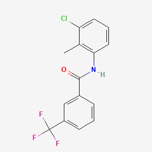 molecular formula C15H11ClF3NO B2524015 N-(3-Chlor-2-methylphenyl)-3-(trifluormethyl)benzamid CAS No. 478064-47-0