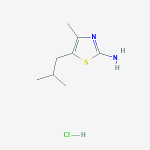4-Methyl-5-(2-methylpropyl)-1,3-thiazol-2-amine hydrochloride