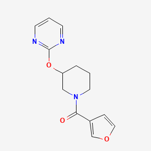 Furan-3-yl(3-(pyrimidin-2-yloxy)piperidin-1-yl)methanone