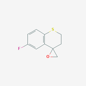molecular formula C10H9FOS B2524057 6-Fluorospiro[2,3-dihydrothiochromene-4,2'-oxirane] CAS No. 2248278-49-9