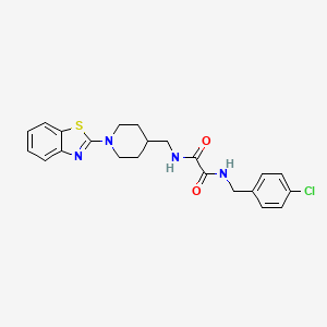 N1-((1-(benzo[d]thiazol-2-yl)piperidin-4-yl)methyl)-N2-(4-chlorobenzyl)oxalamide