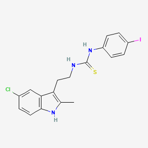 molecular formula C18H17ClIN3S B2524085 1-(2-(5-chloro-2-methyl-1H-indol-3-yl)ethyl)-3-(4-iodophenyl)thiourea CAS No. 847389-49-5